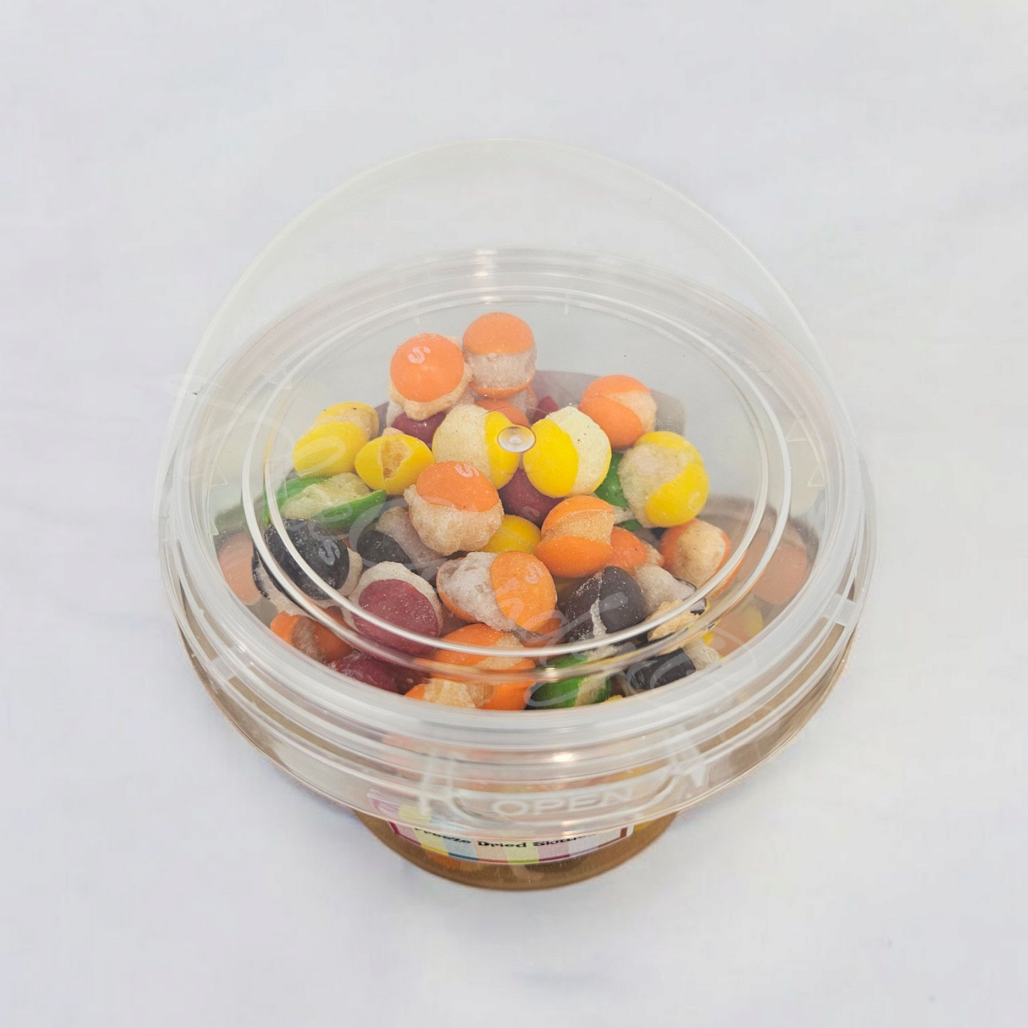 Gevriesdroogde Skittles-bakkies 100g