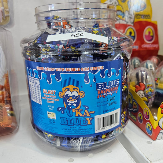 Ka-Bluey Sour Candy with bubblegum (GF)